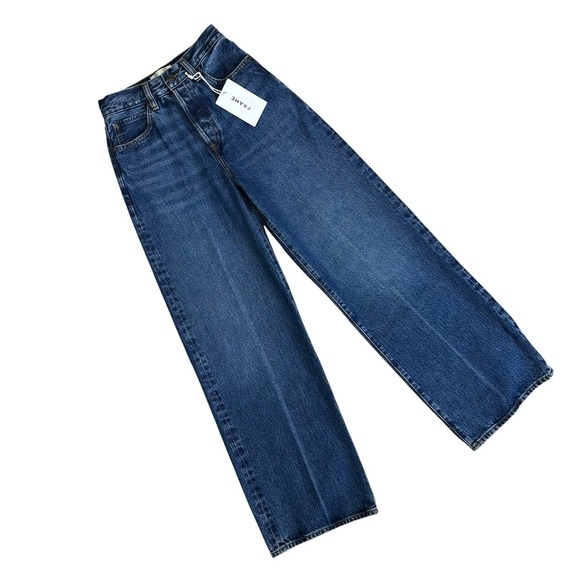 Frame Denim Denim - NWT FRAME The Collegiate High Rise Relaxed Wide Leg Jeans Women 23 Blue Fade